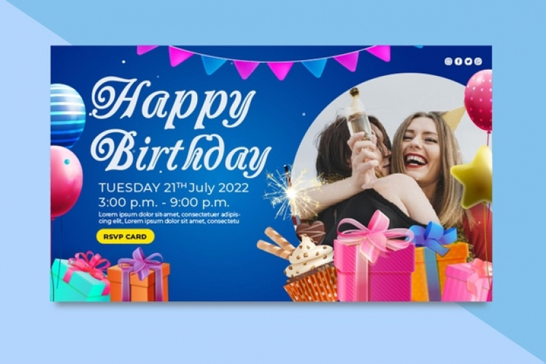 Banner para Aniversário Personalizado Valor Belém - Mini Banner Personalizado