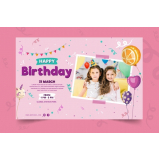 quanto custa banner para aniversário personalizado Belenzinho